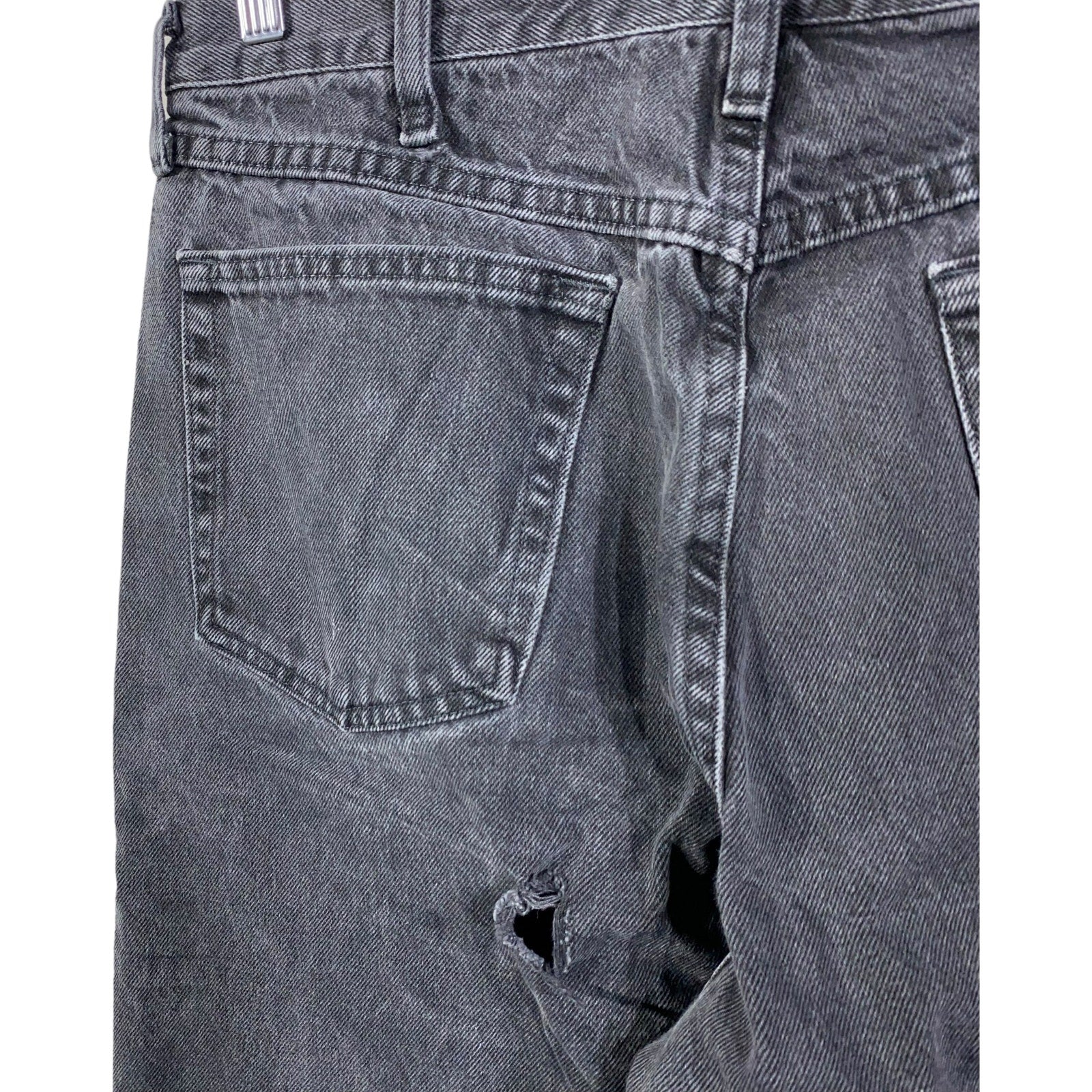 Collection of Wrangler Distressed Zip Fly Straight Leg Pants in a gallery layout