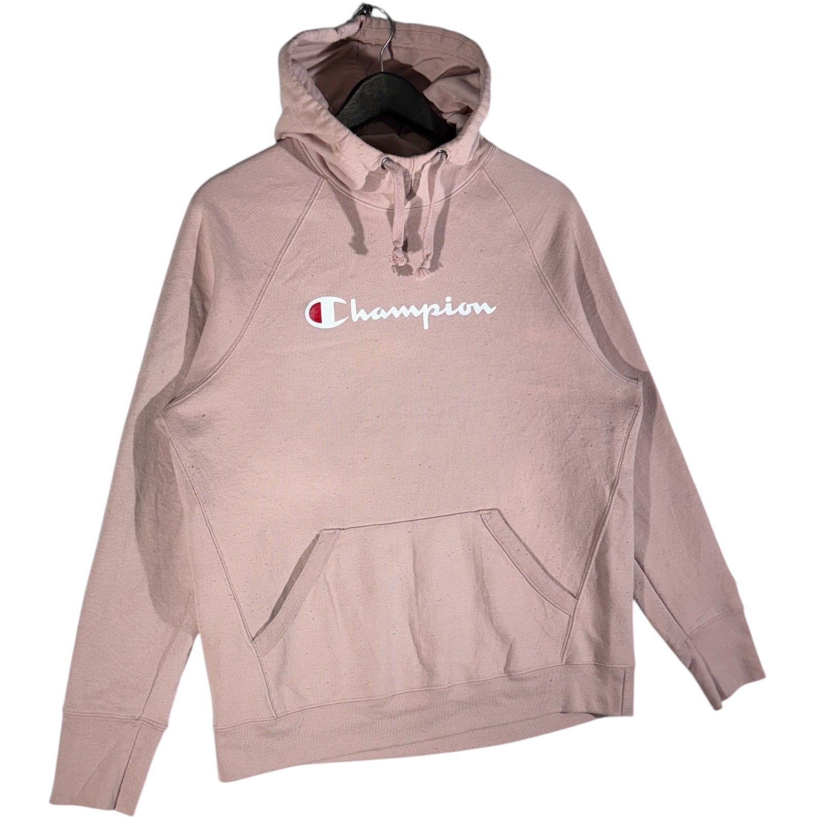 Collection of Champion Logo Spellout Hoodie in a gallery layout