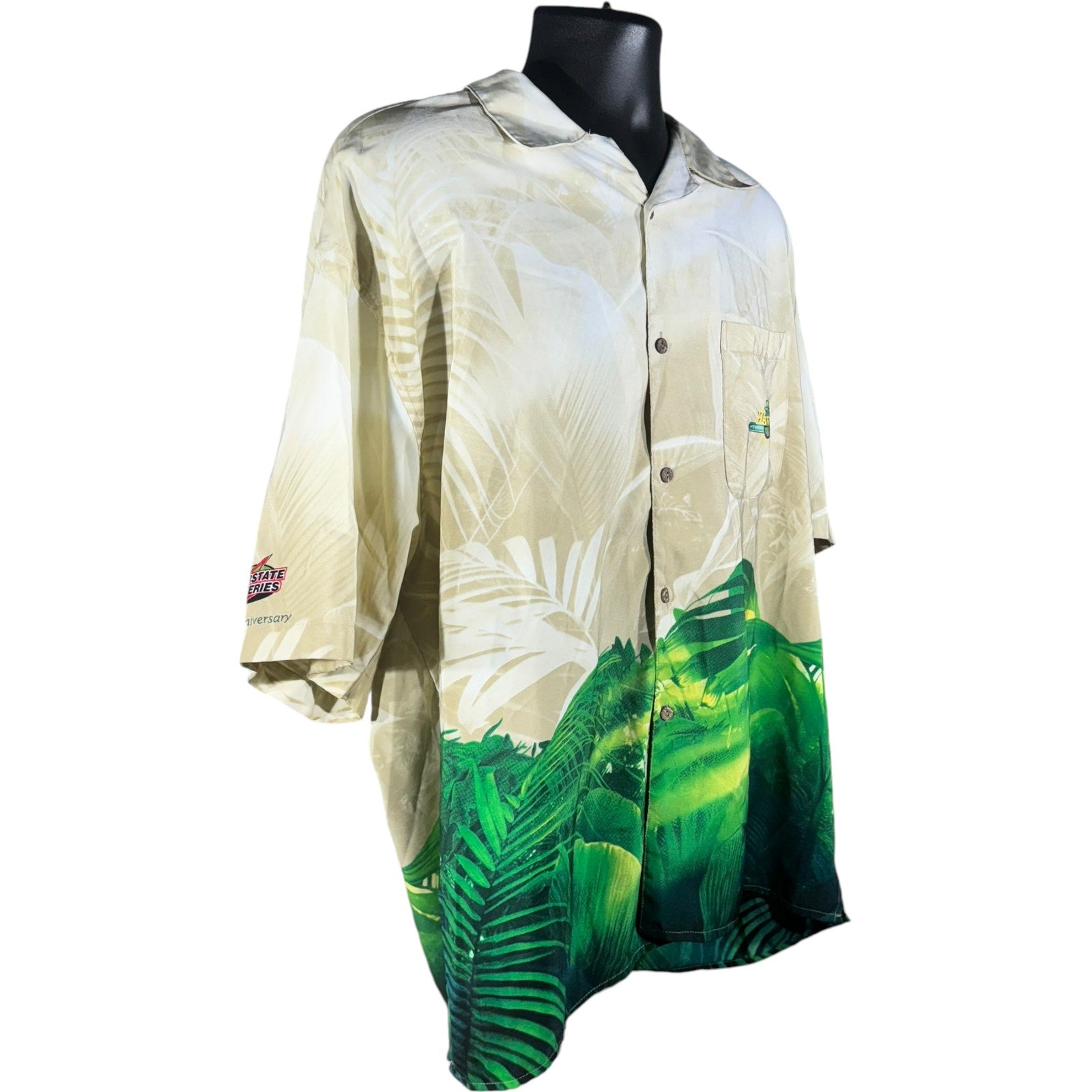 Collection of Tropical Hawaiian Short Sleeve Button Up in a gallery layout