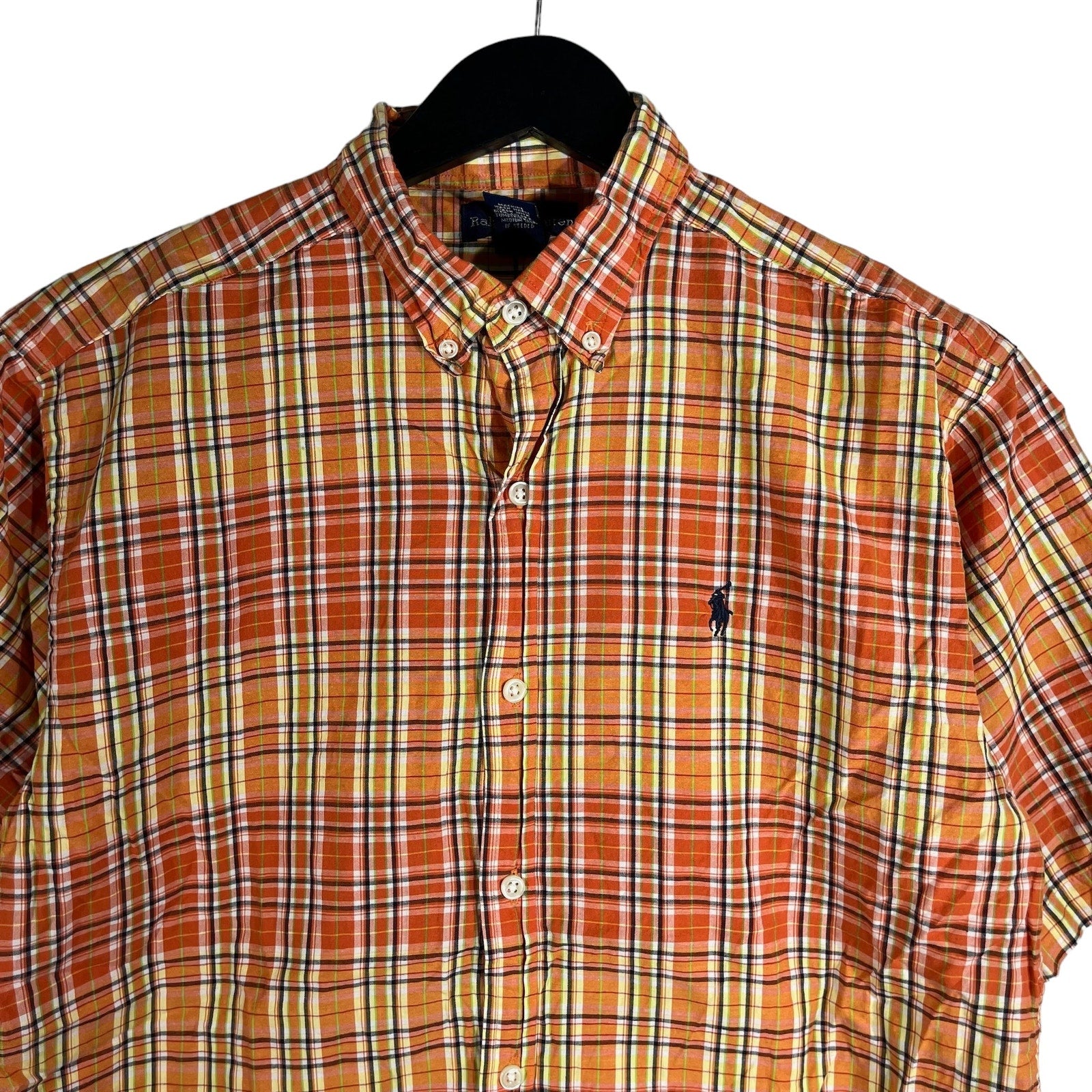 Collection of Youth Ralph Lauren Plaid Short Sleeve Button Down in a gallery layout