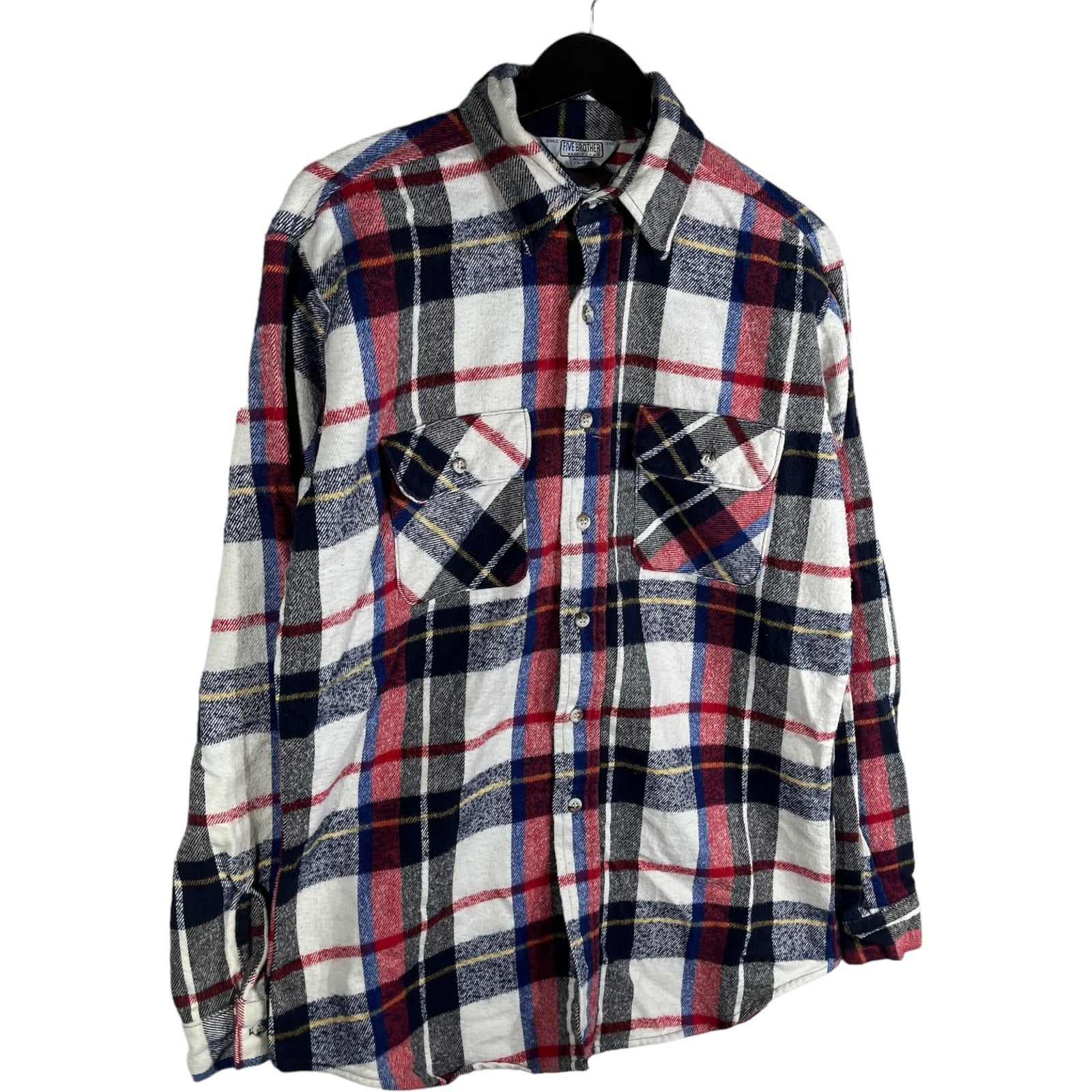 Collection of Vintage Five Brother Plaid Flannel in a gallery layout