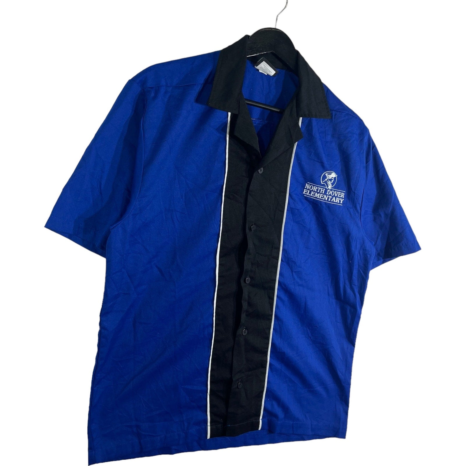Collection of North Dover Elementary Bowling Short Sleeve Button Down Shirt in a gallery layout