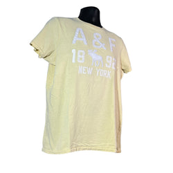 Collection of Abercrombie & Fitch Spellout Muscle Tee in a gallery layout