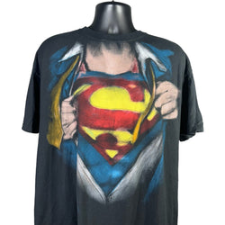 Collection of Superman "Open Disguise" Graphic Short Sleeve Shirt in a gallery layout