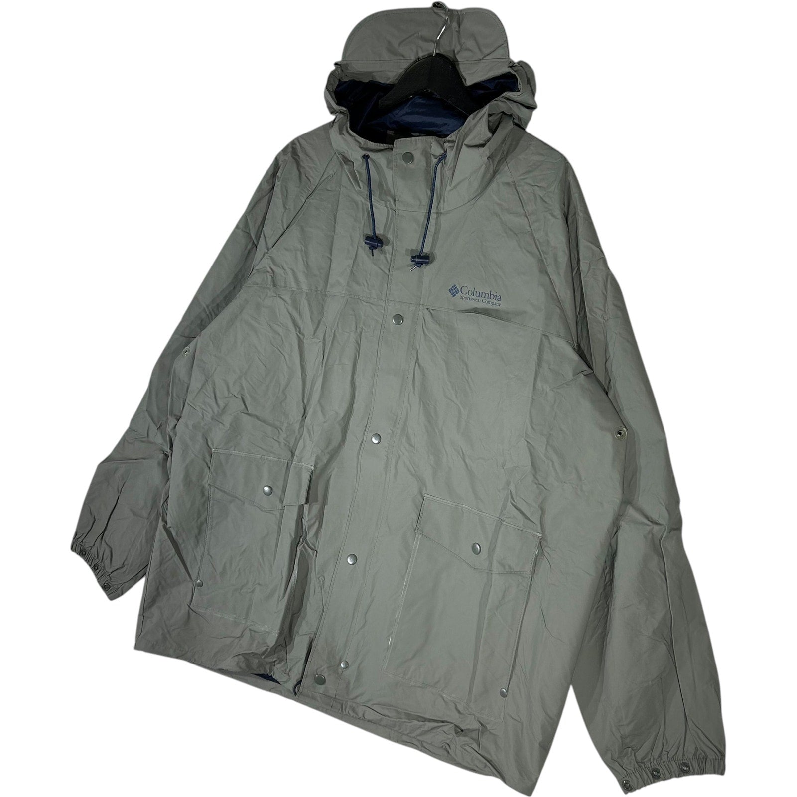Collection of Columbia Hooded Full Zip Raincoat in a gallery layout