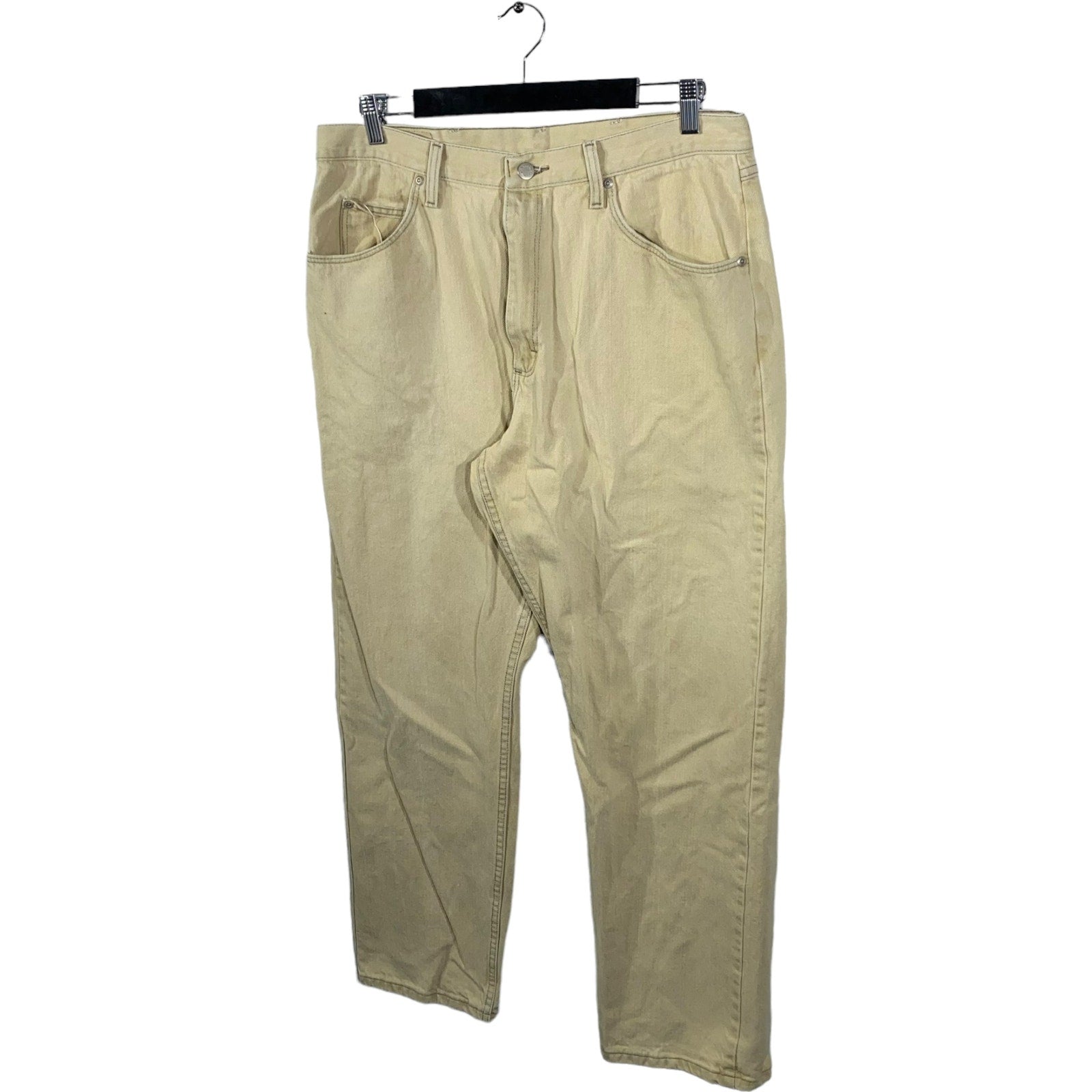 Collection of Wrangler Zip Fly Straight Leg Tan Pants in a gallery layout