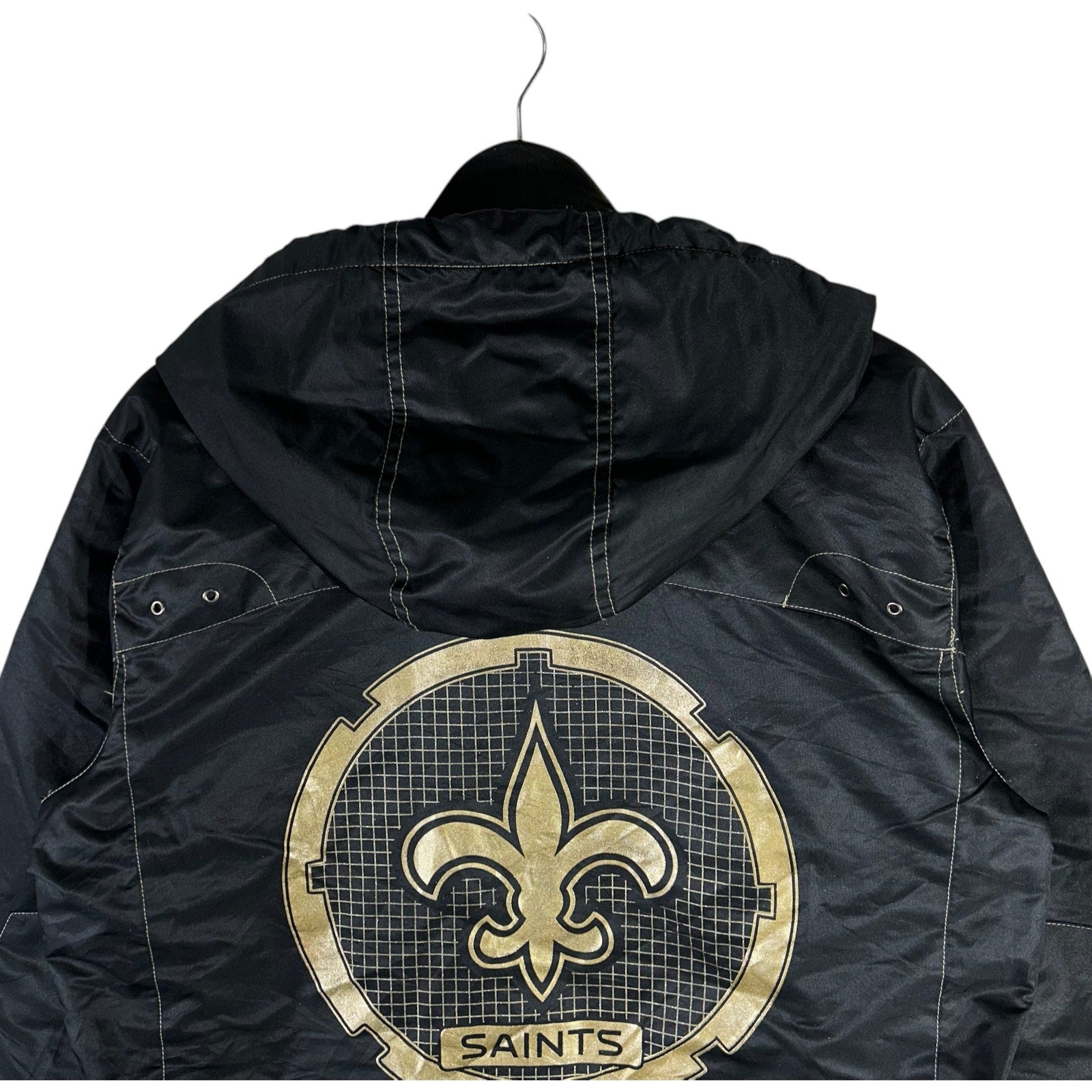 Collection of New Orleans Saints Logo Full Zip NFL Jacket in a gallery layout