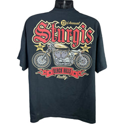 Collection of Strurgis Black Hills Rally Motorcycle Mullet Tee 2012 in a gallery layout