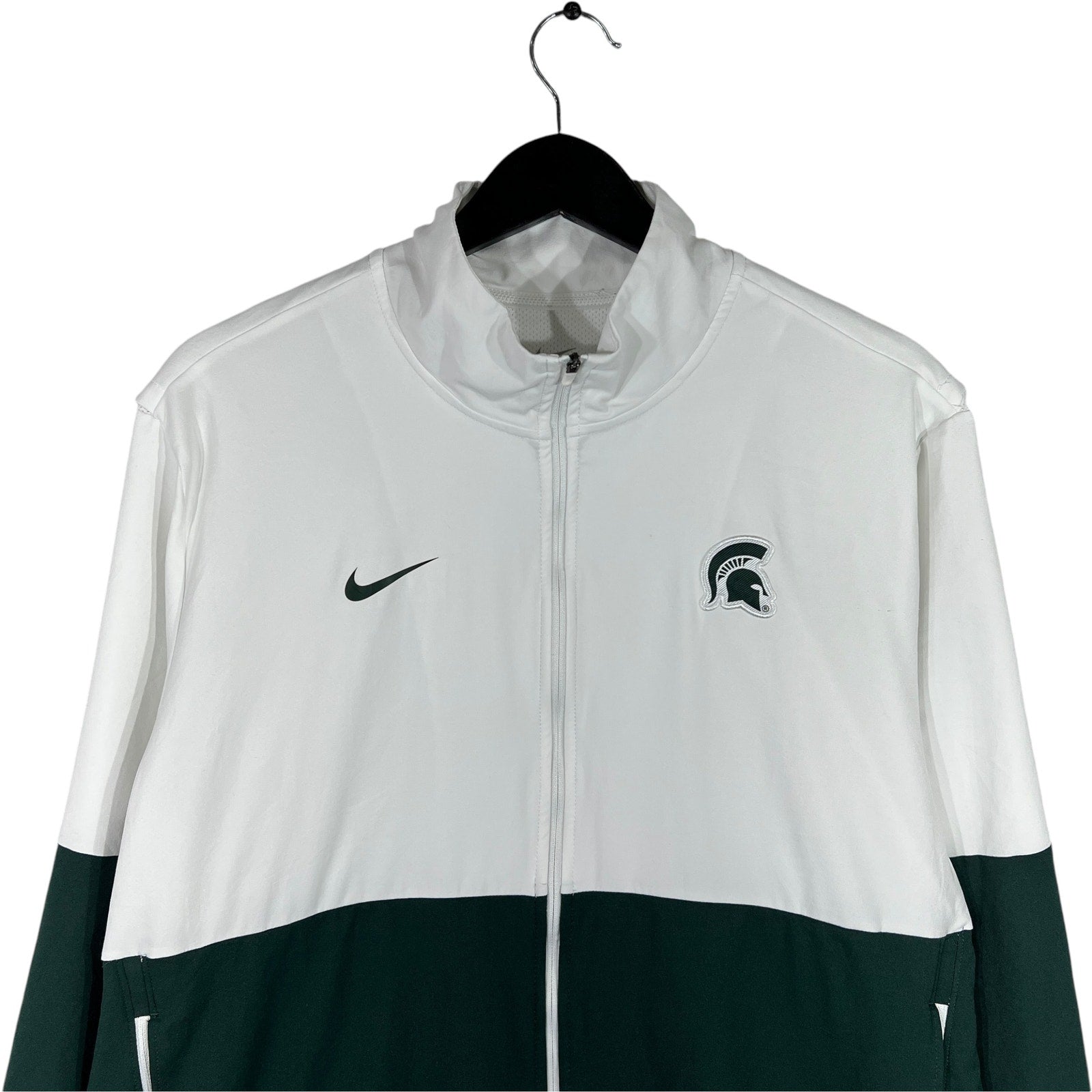 Collection of Nike Michigan State Trojans Full Zip Light Jacket in a gallery layout