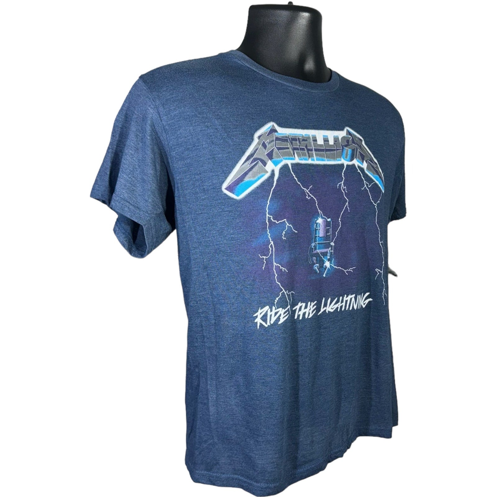 Collection of Metallica Ride The Lighting Tee in a gallery layout