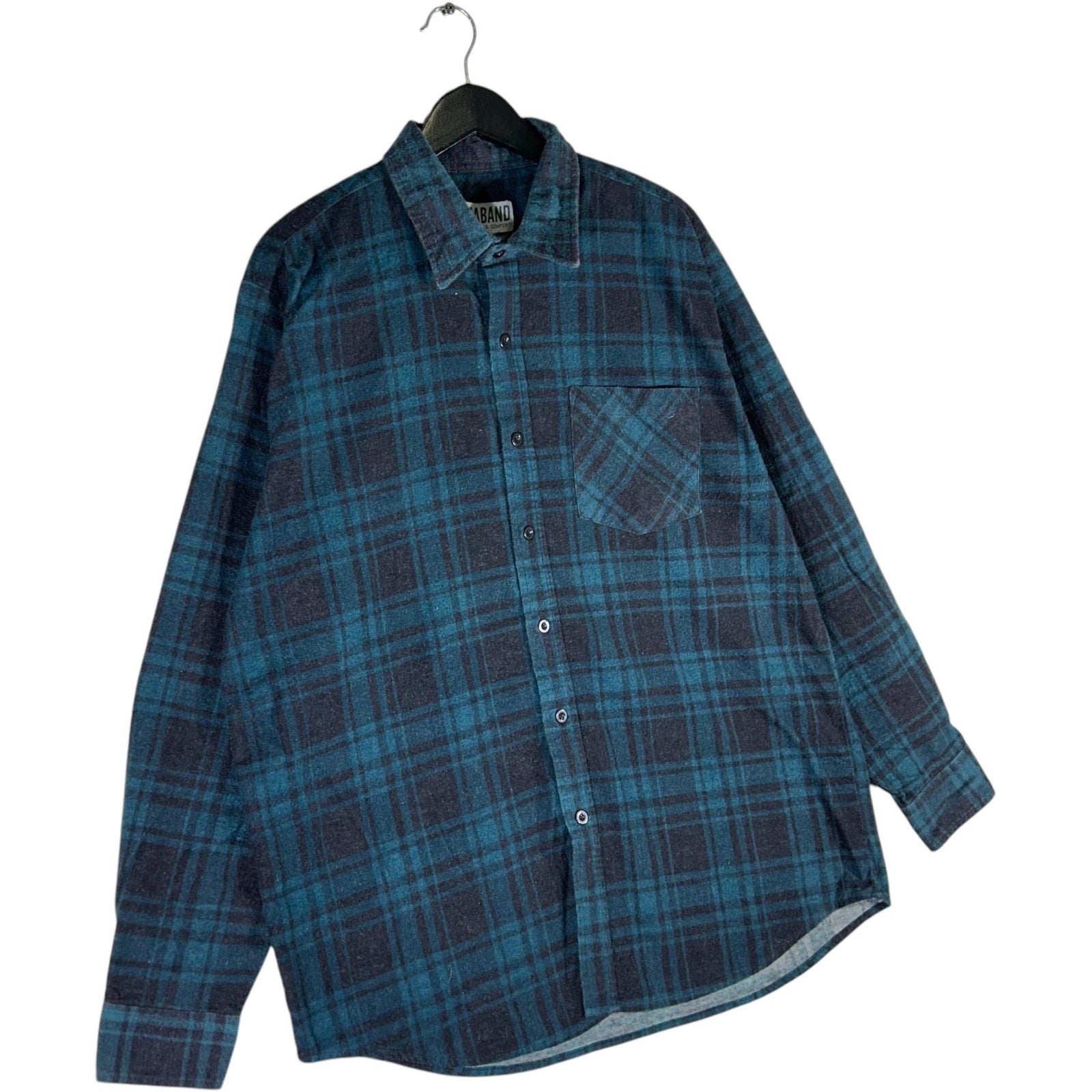 Collection of Haband Plaid Button-Up Flannel in a gallery layout