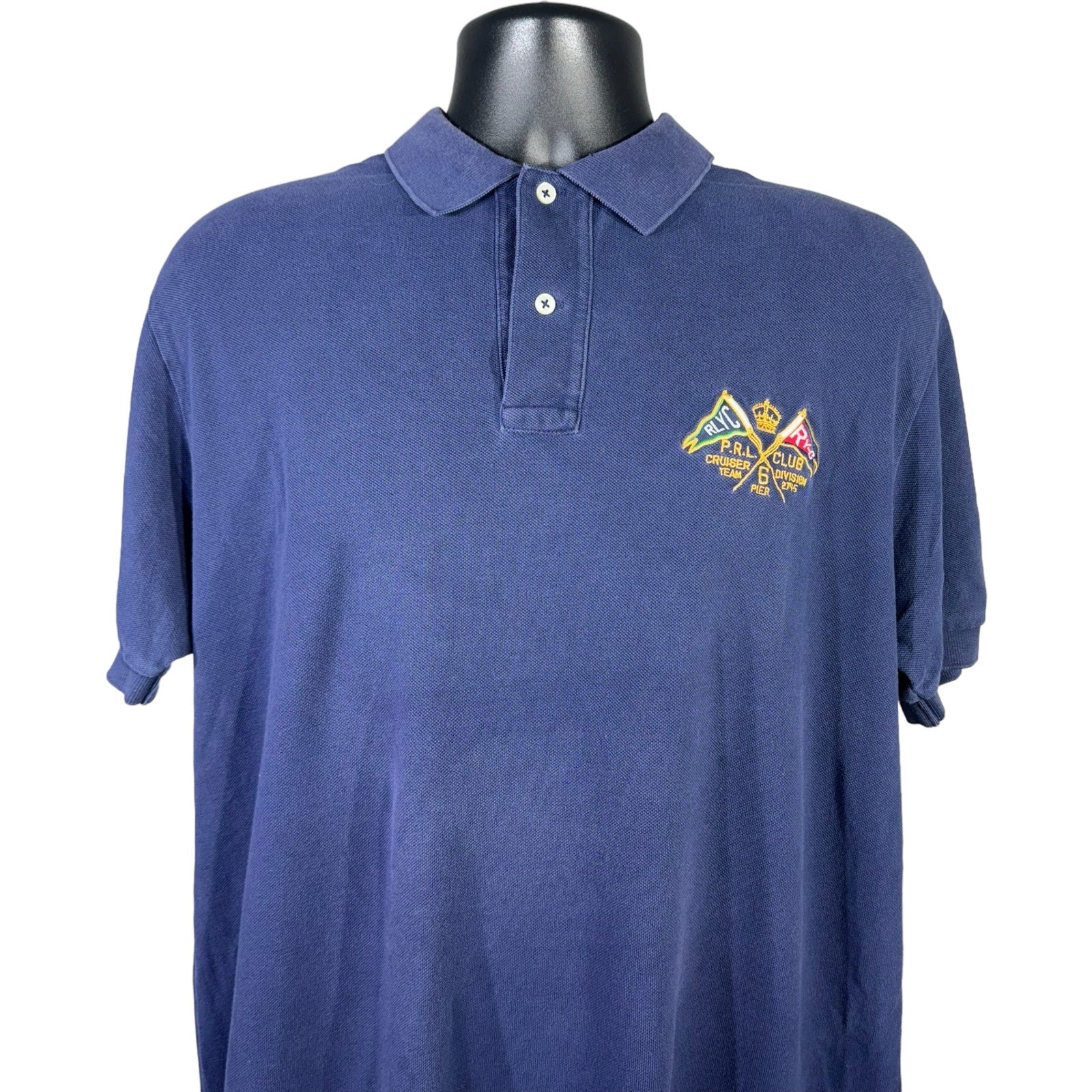 Collection of Vintage Polo Ralph Lauren Cruiser Crest Short Sleeve Polo in a gallery layout