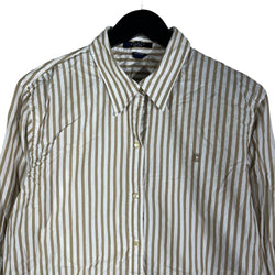 Collection of Chaps Striped Long Sleeve Button Down in a gallery layout