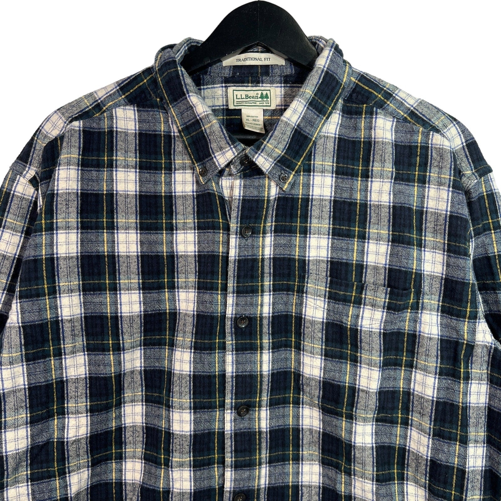 Collection of L.L. Bean Traditional Fit Button Up Flannel in a gallery layout