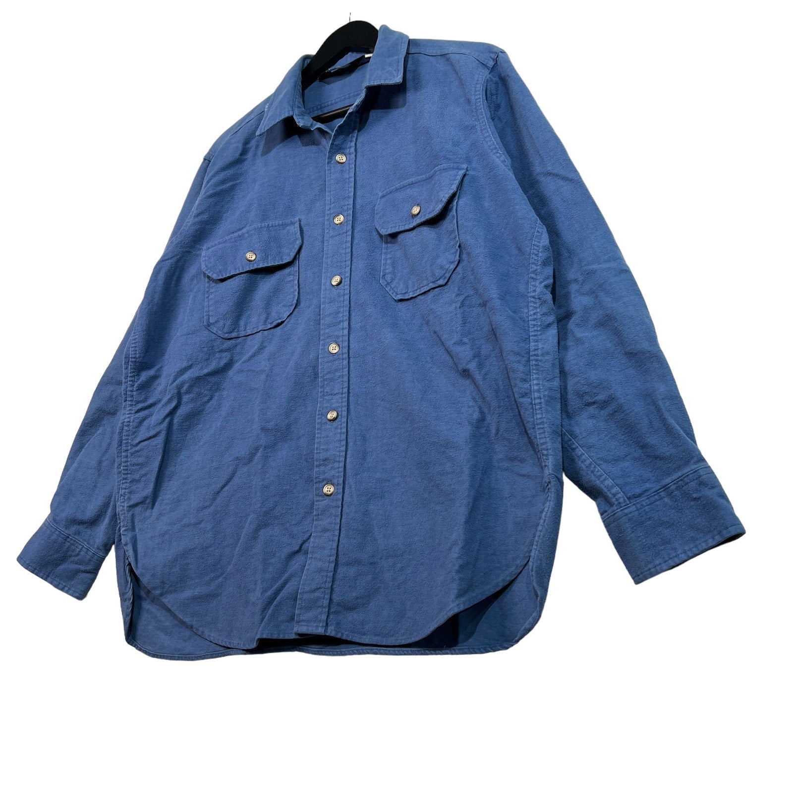 Collection of Vintage Woolrich Chamois Cotton Button Up Flannel 90s in a gallery layout