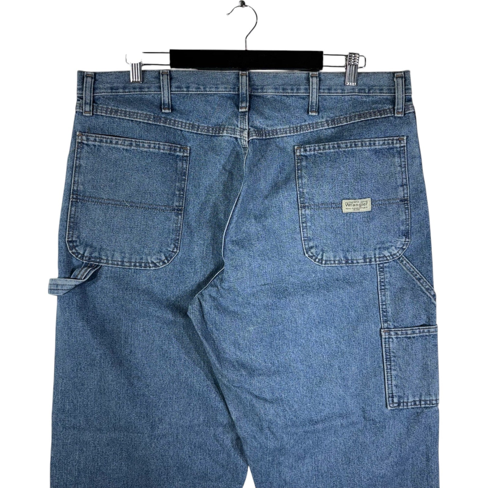 Collection of Wrangler Denim Carpenter Pants 40x31 in a gallery layout