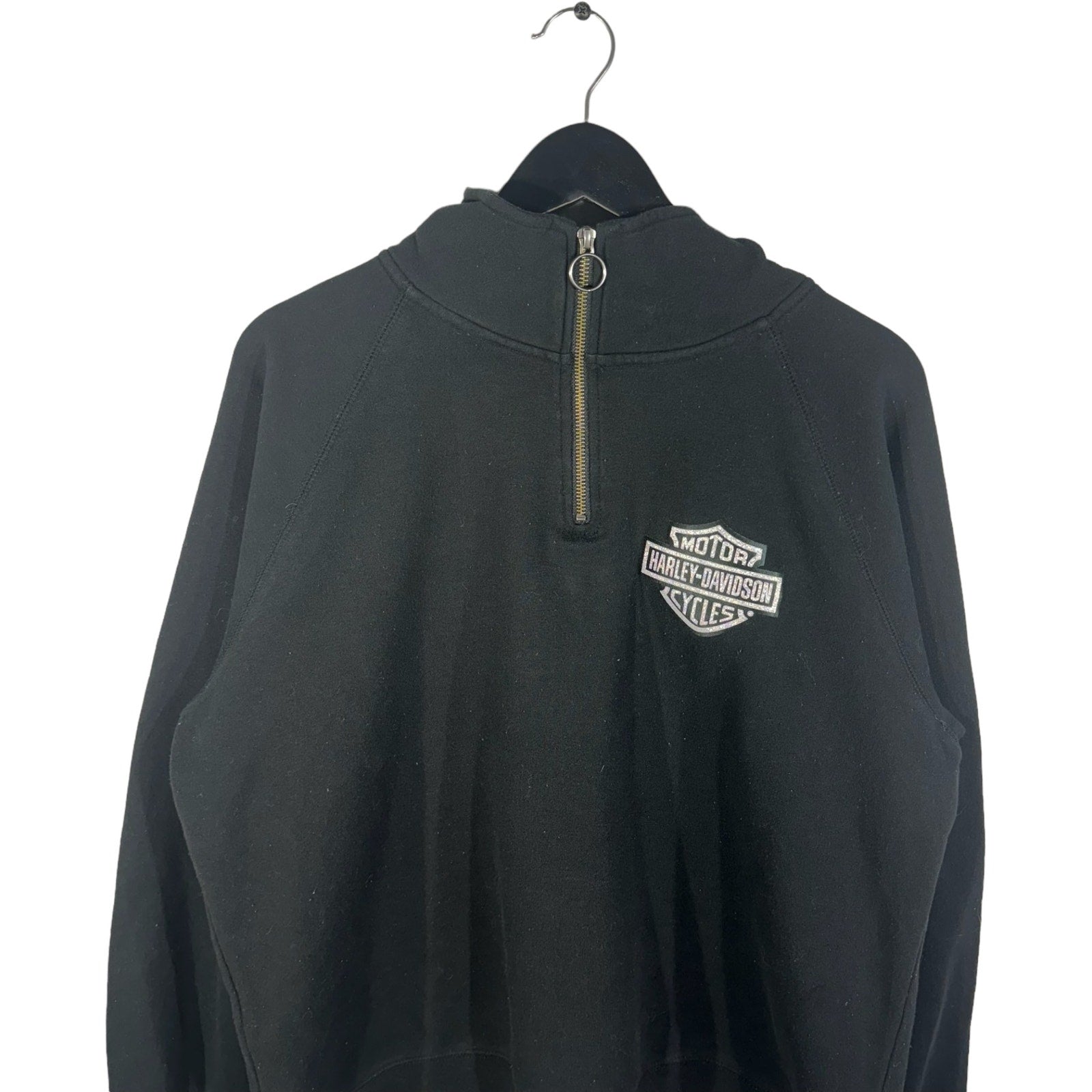 Collection of Harley Davidson Wisconsin 1/4 Zip Sweatshirt in a gallery layout