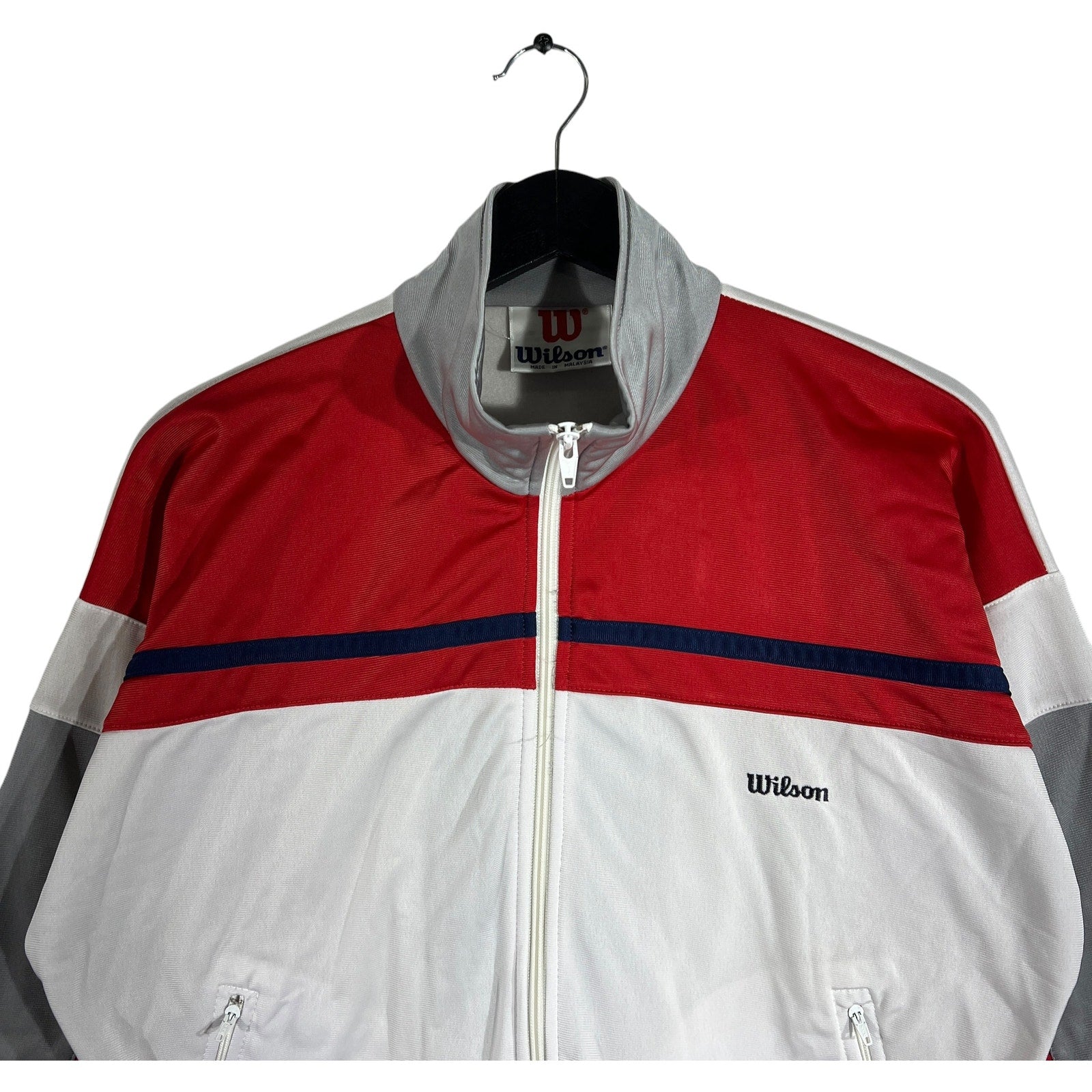 Collection of Wilson Colorblock Tennis Light Jacket in a gallery layout