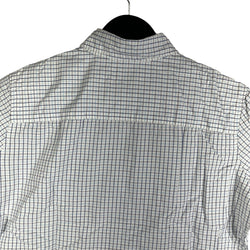 Collection of Women's Gap Button Down Checkered Short Sleeve Dress Shirt in a gallery layout