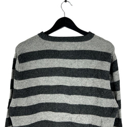 Collection of Abercrombie & Fitch Striped Mini Logo Crewneck in a gallery layout