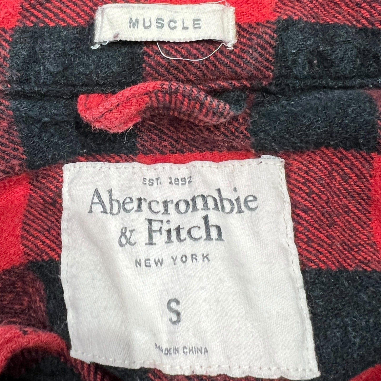 Collection of Abercrombie & Fitch Plaid Flannel in a gallery layout