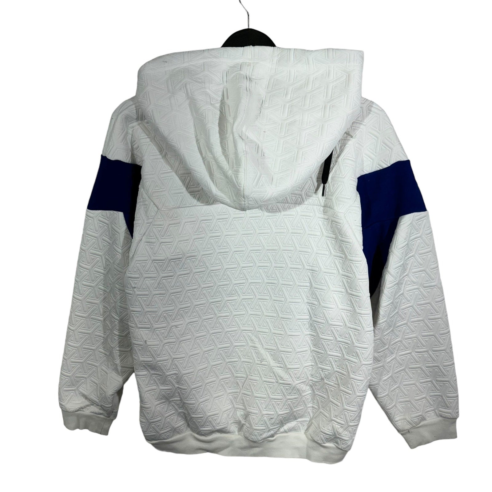 Collection of Adidas Embossed Geometric Pattern 1/4 Zip Hoodie in a gallery layout