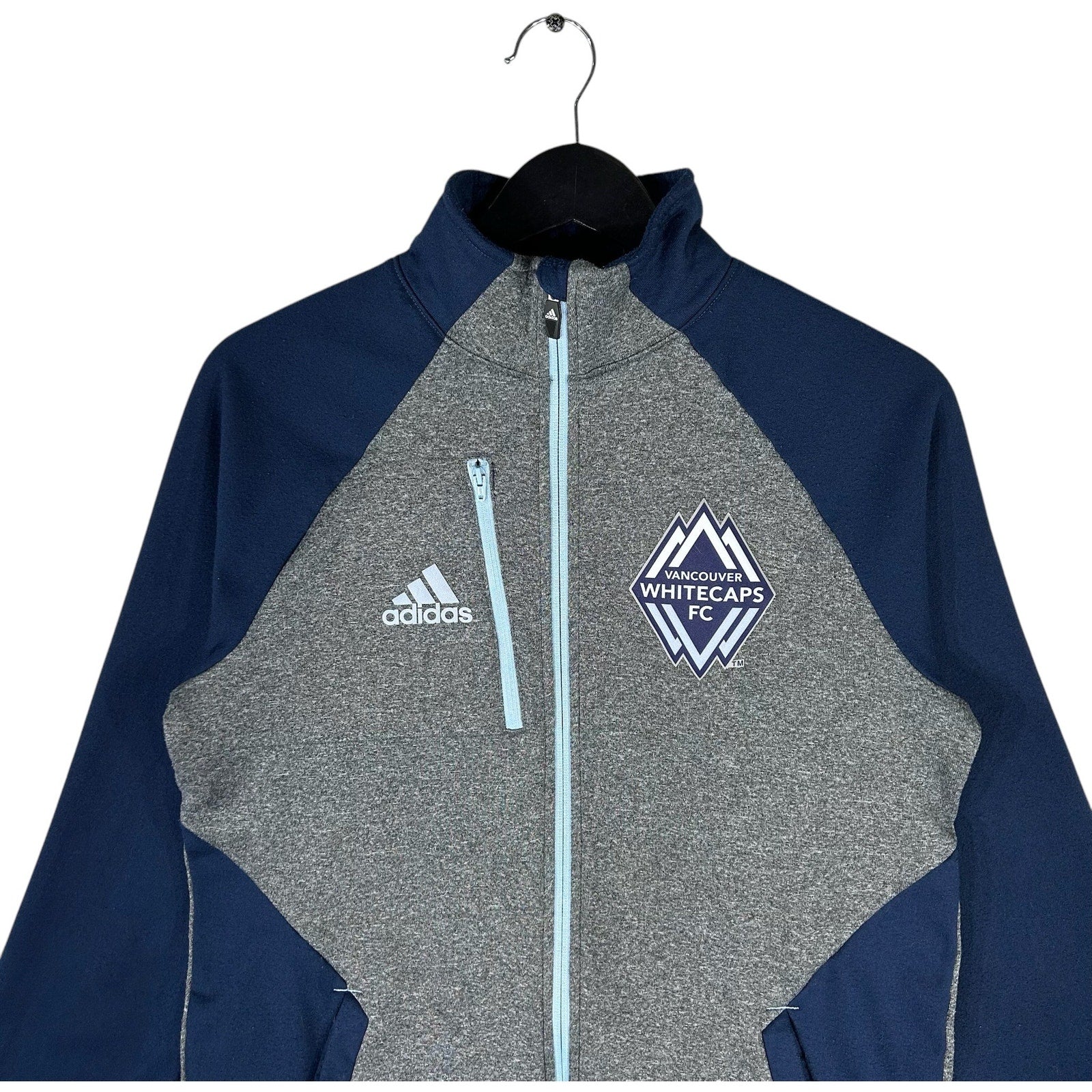 Collection of Adidas MLS Vancouver Whitecaps Full Zip Warm Up in a gallery layout