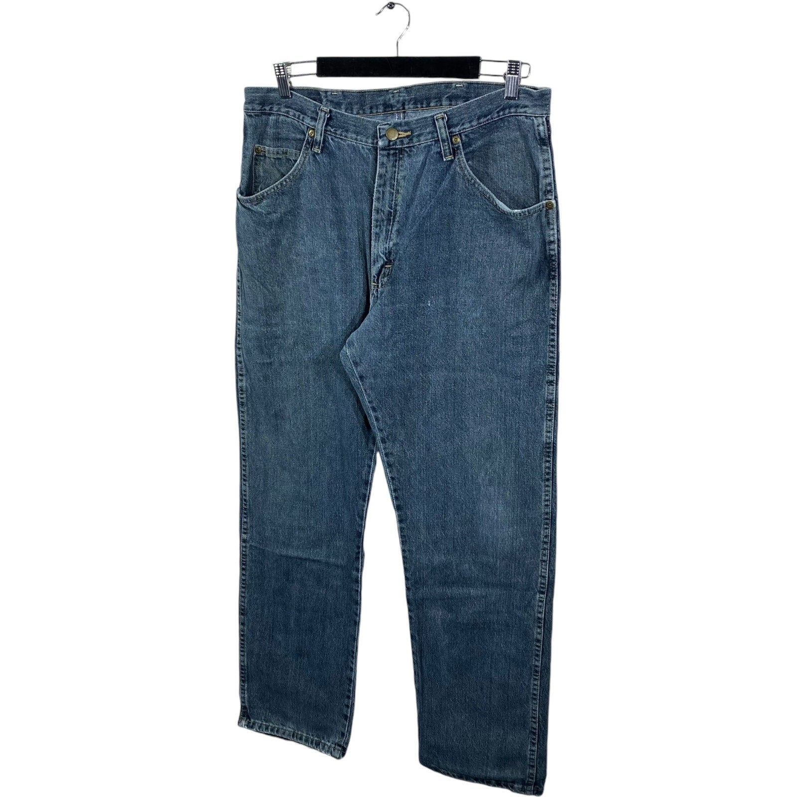 Collection of Wrangler Denim Straight Leg Jeans in a gallery layout