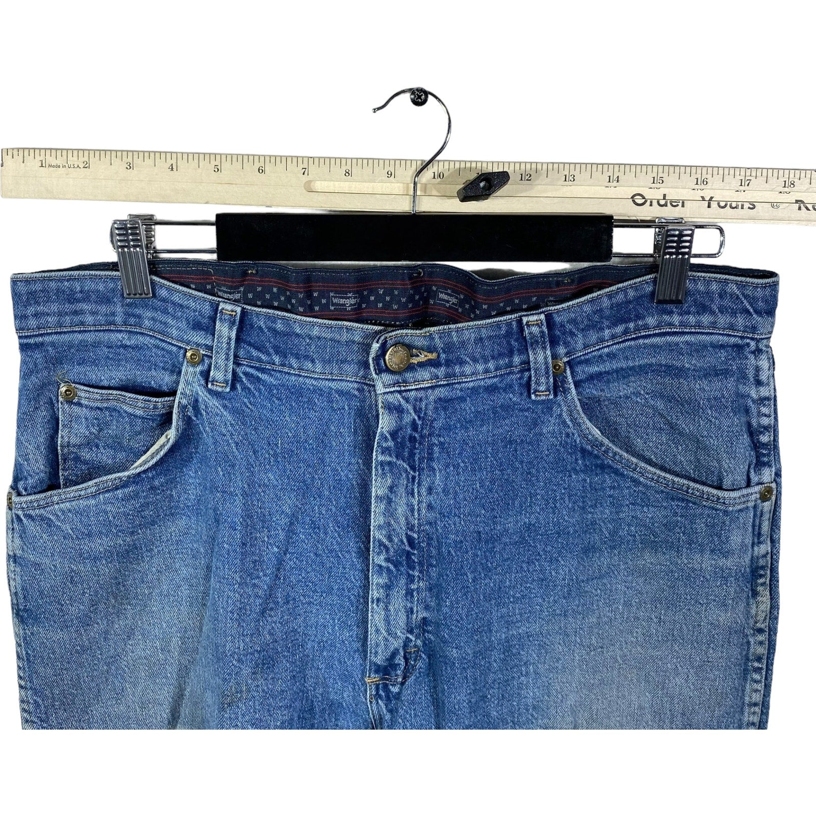 Collection of Wrangler Zip Fly Straight Leg Denim Pants in a gallery layout