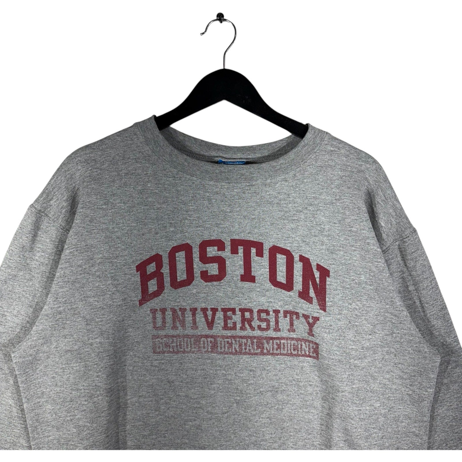 Collection of Champion Boston University Spellout Crewneck in a gallery layout