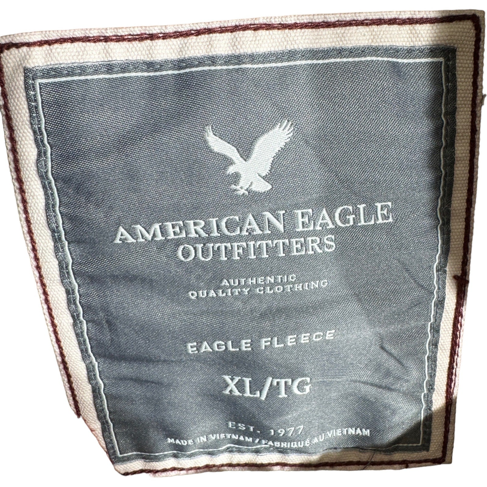 Collection of American Eagle 1/2 Zip Hoodie in a gallery layout
