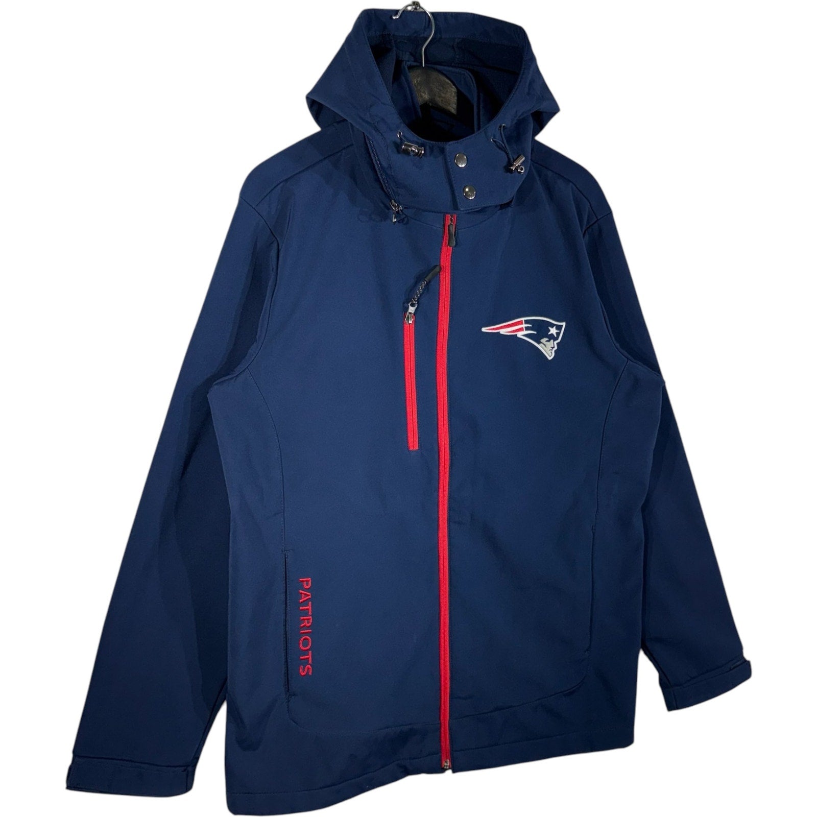 Collection of NFL New England Patriots Full Zip Hooded Jacket in a gallery layout