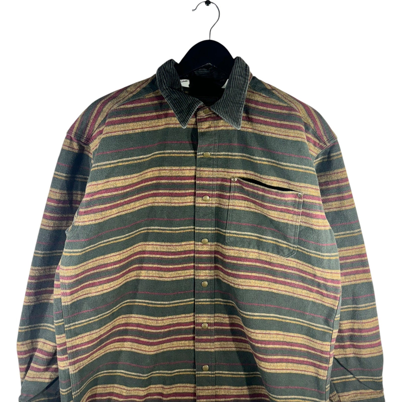 Collection of L.L. Bean Long Sleeve Striped Button Up in a gallery layout