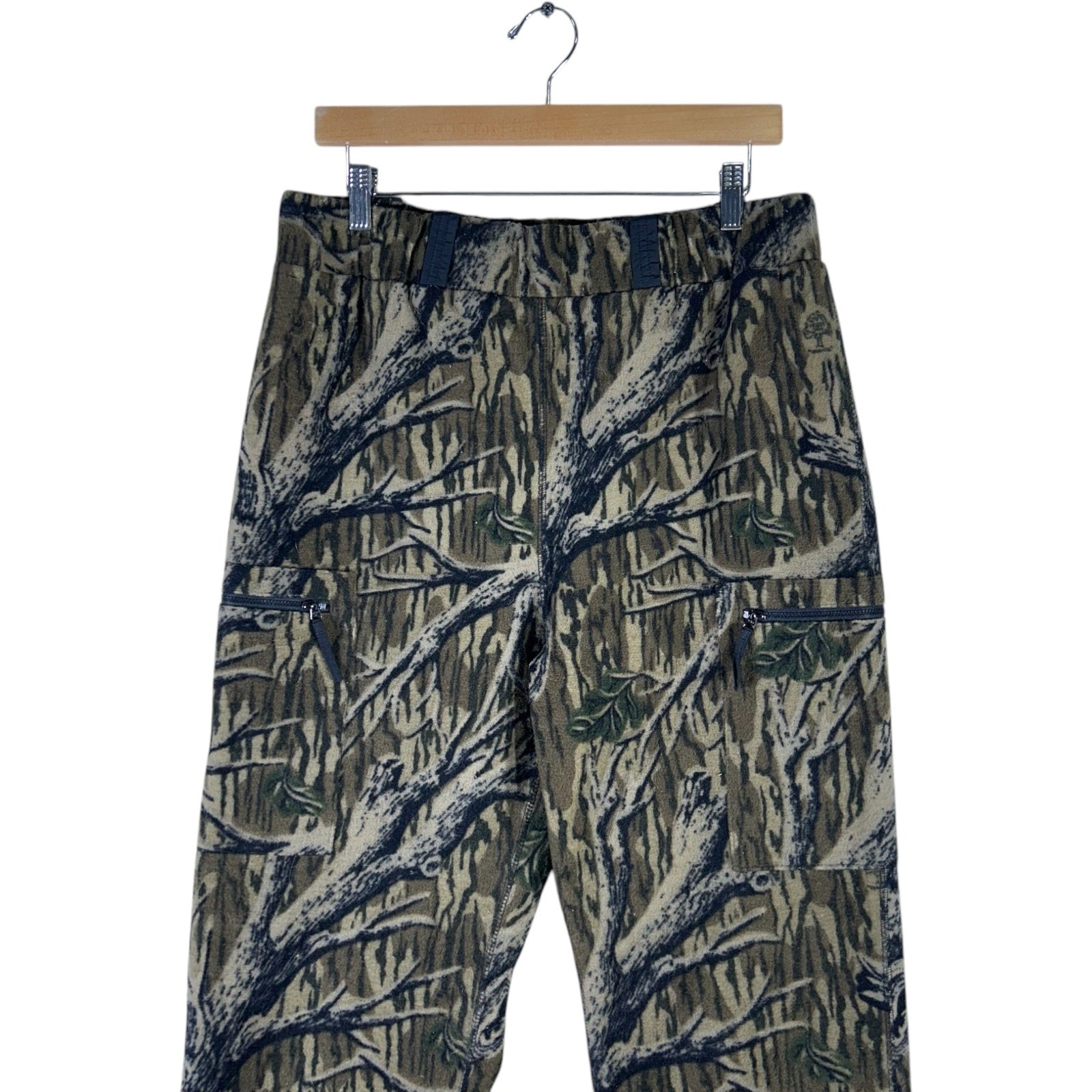 Collection of Tree Camo Fleece Cargo Pants 34x30 in a gallery layout