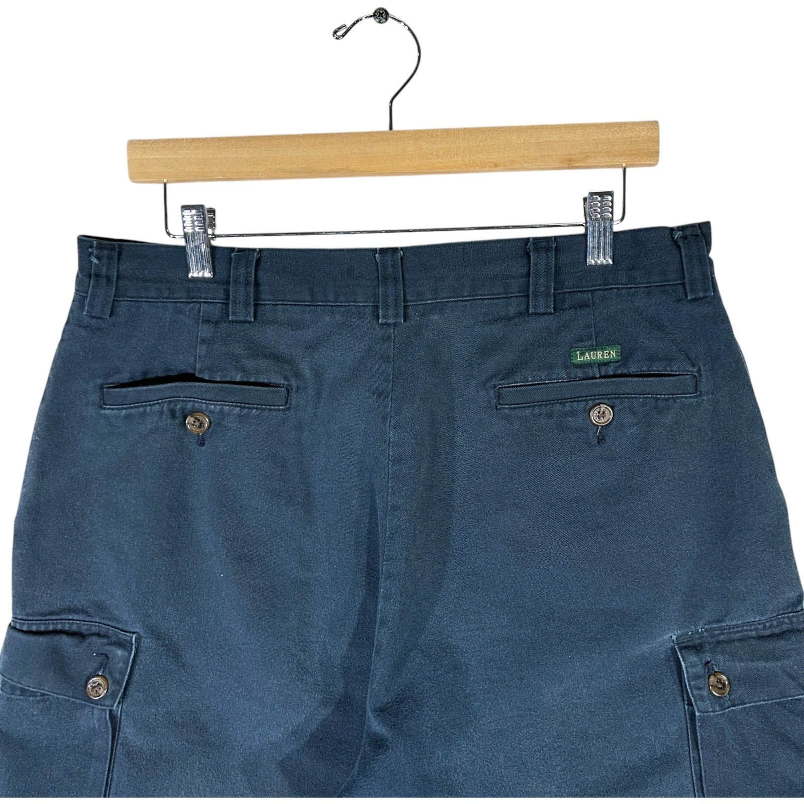 Collection of Women's Lauren By Ralph Lauren Cargo Shorts Size 34 in a gallery layout