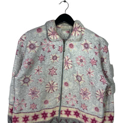 Collection of Women's Cabin Creek Snowflake Shapes Full Zip Sweatshirt in a gallery layout