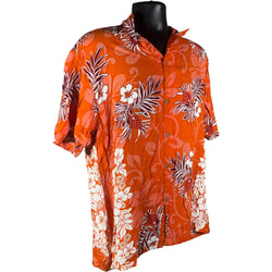 Collection of Floral Hawaiian Short Sleeve Button Up in a gallery layout