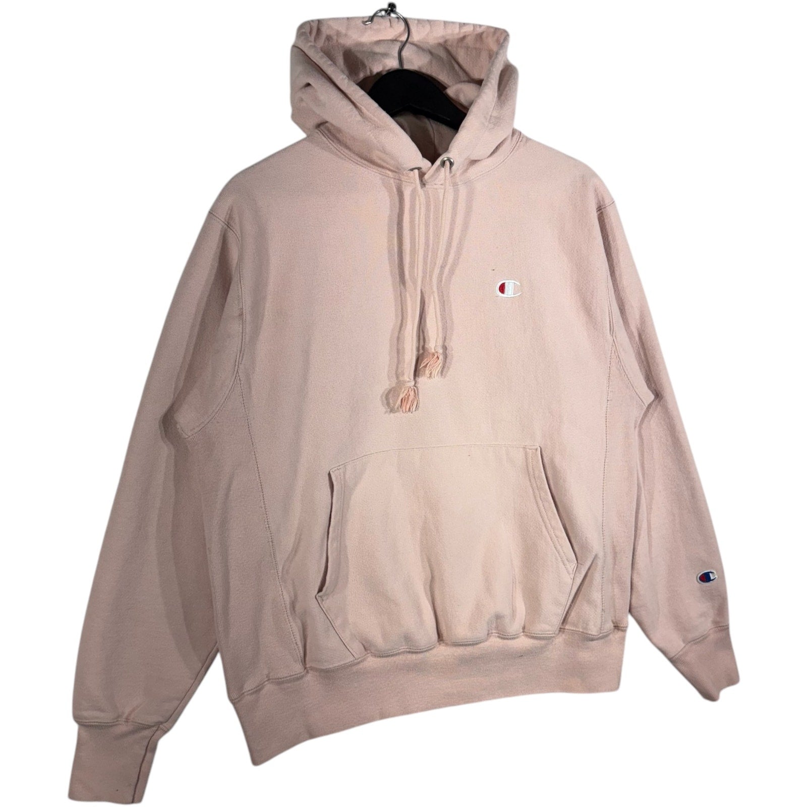 Collection of Champion Reverse Weave Logo Hoodie in a gallery layout