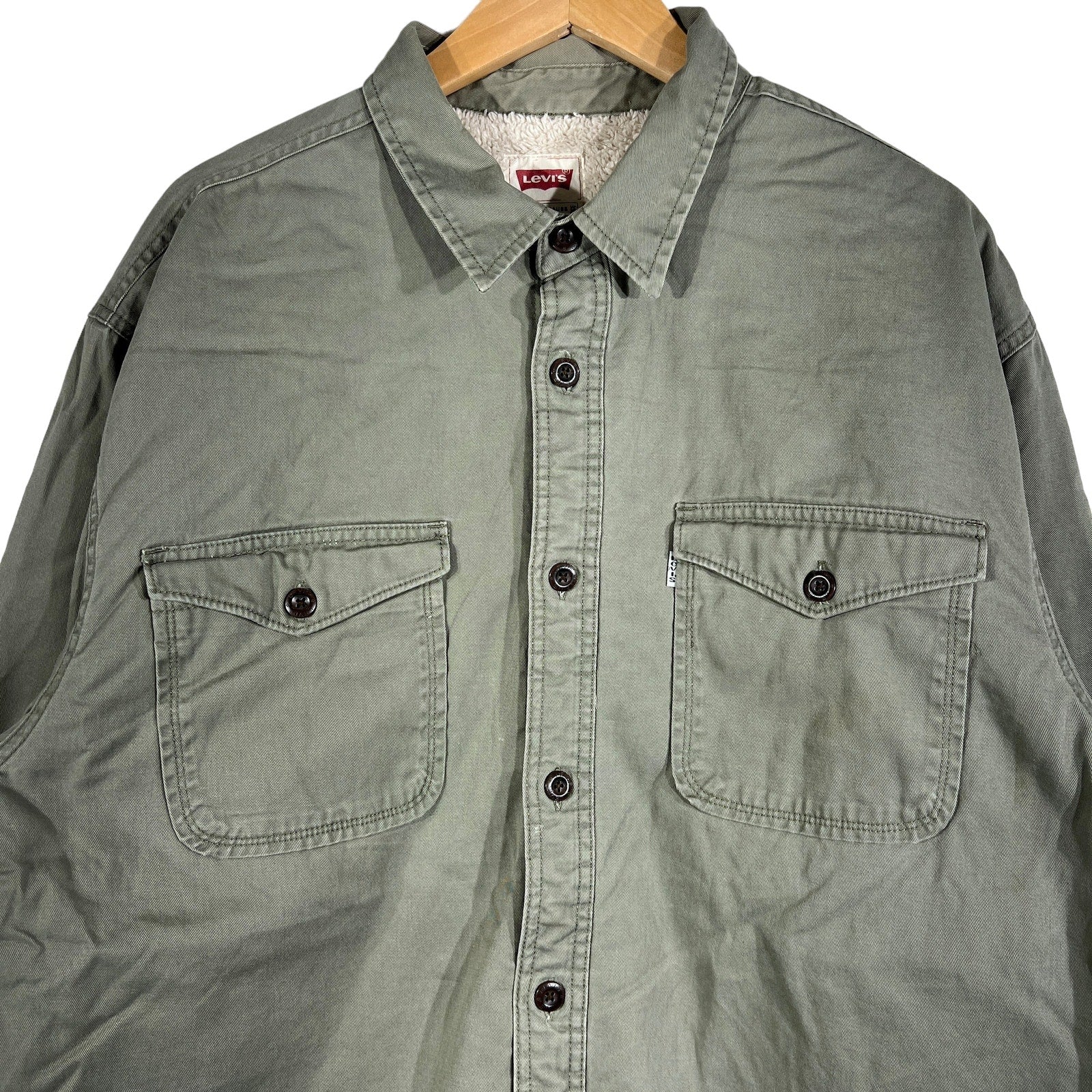 Collection of Levi's Sherpa Lined Button Up in a gallery layout