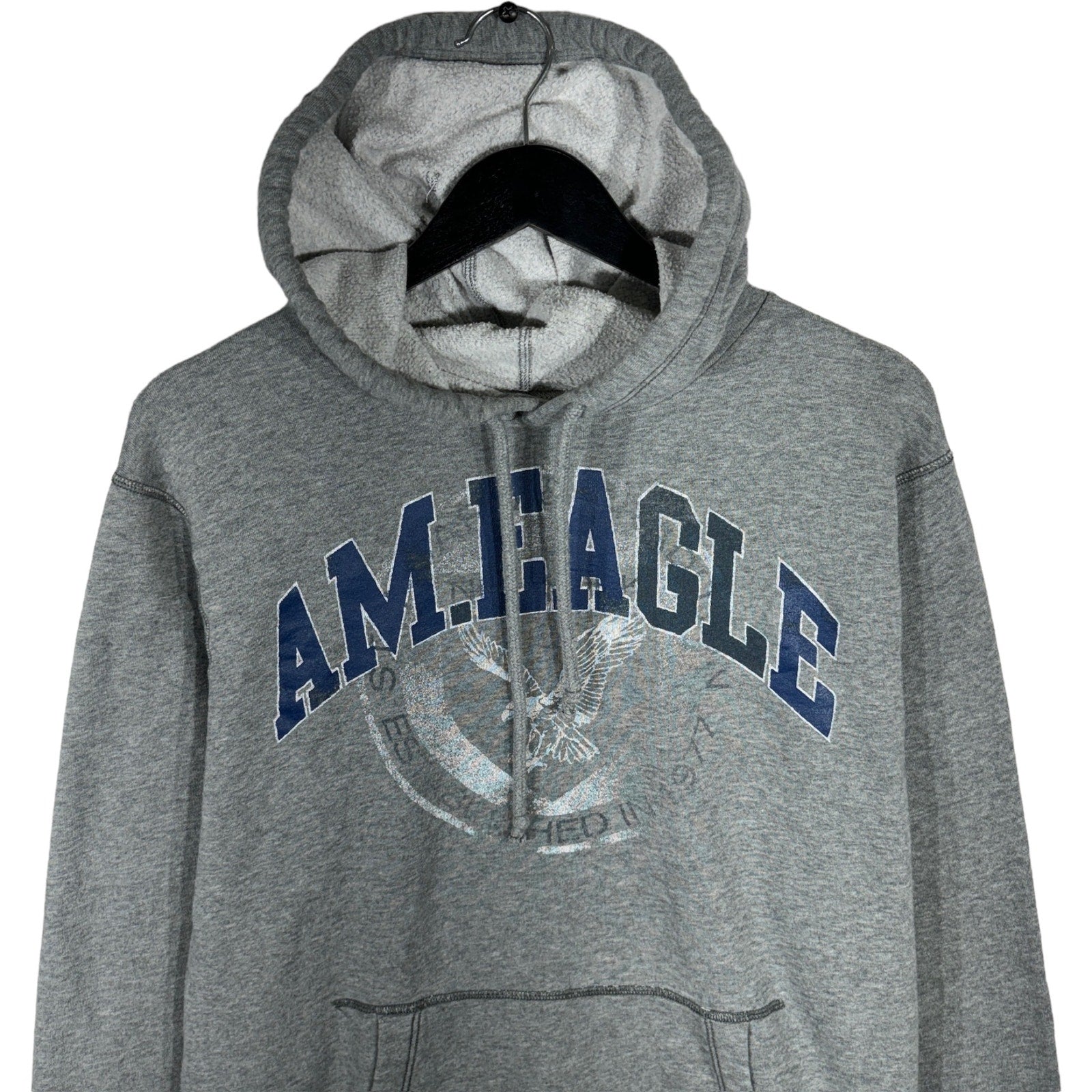 Collection of American Eagle Embroidered Pullover Hoodie in a gallery layout