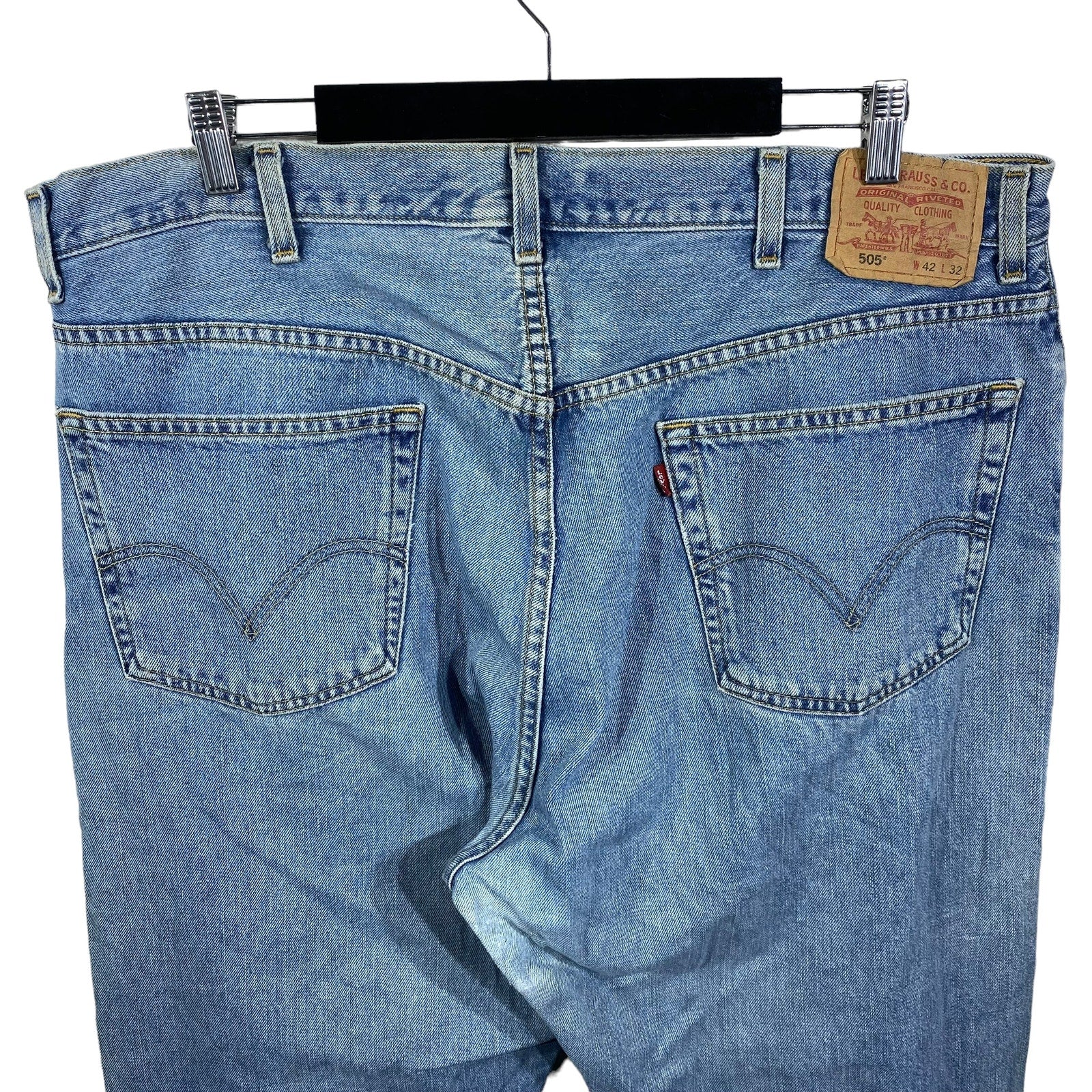 Collection of Levis Denim Straight Leg Jeans 40x29 in a gallery layout