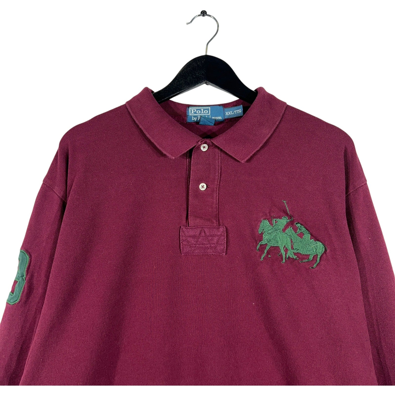 Collection of Polo Ralph Lauren Long Sleeve Big Crest Rugby Polo in a gallery layout