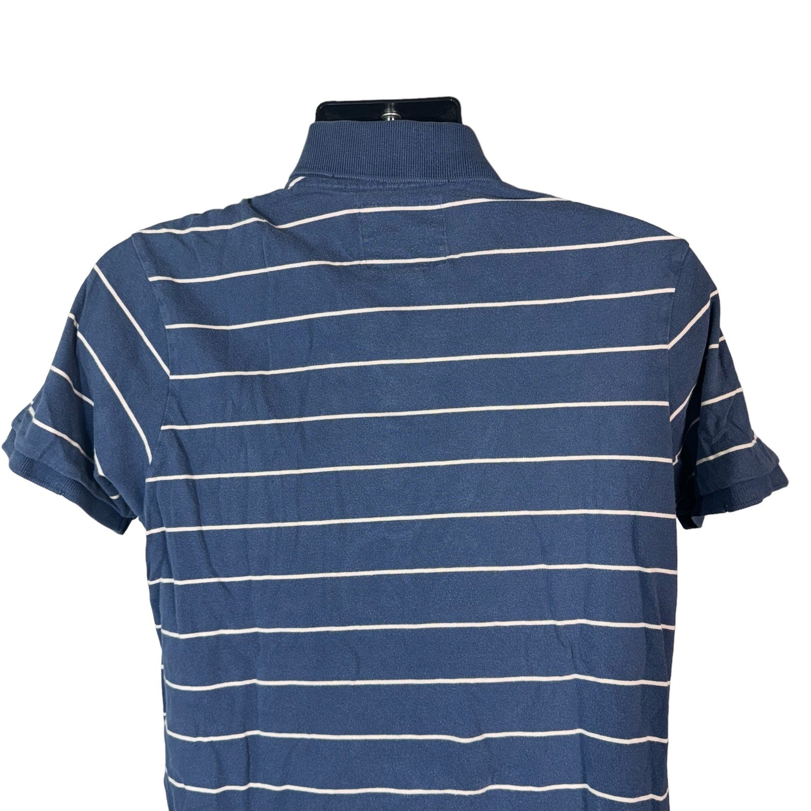 Collection of Abercrombie & Fitch Striped Muscle Fit Polo in a gallery layout