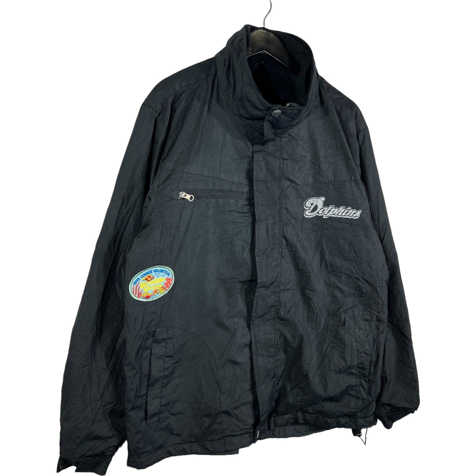 Collection of Miami Dolphins Logo NFL Windbreaker in a gallery layout