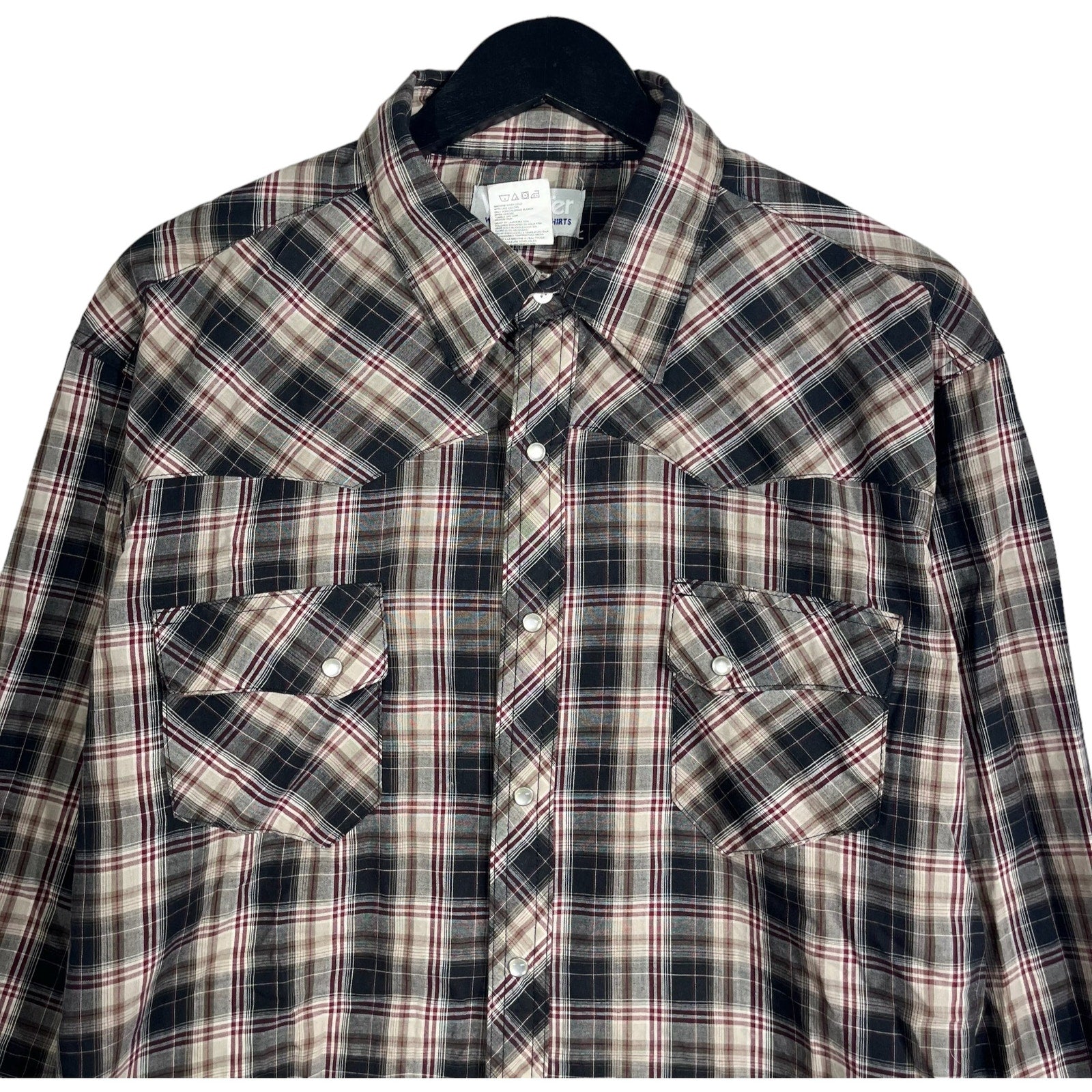 Collection of Wrangler Wrancher Long Sleeve Flannel in a gallery layout