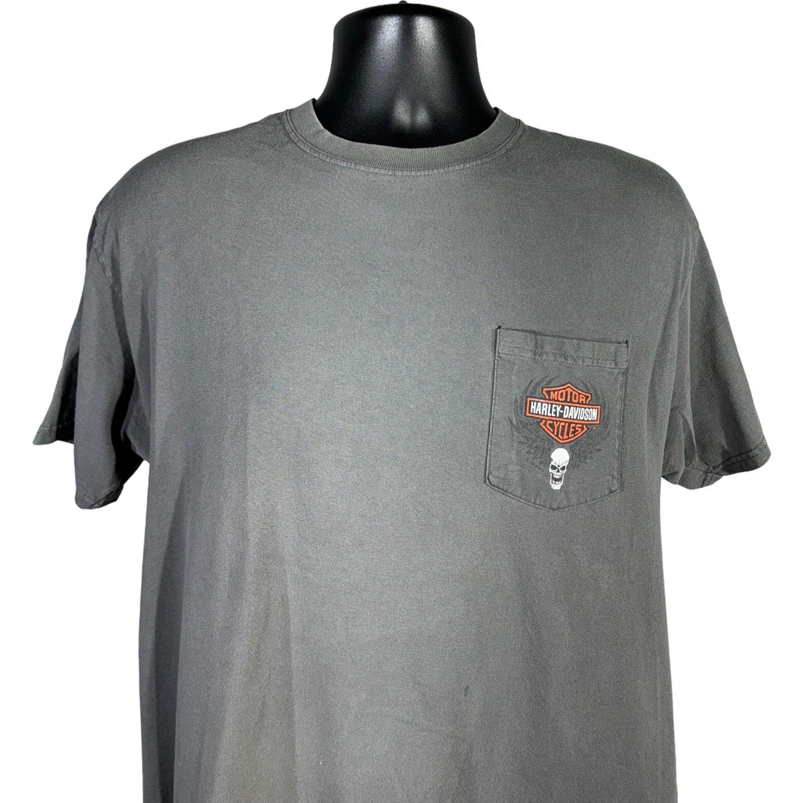 Collection of Laugerman's Harley Davidson York PA Pocket Tee in a gallery layout