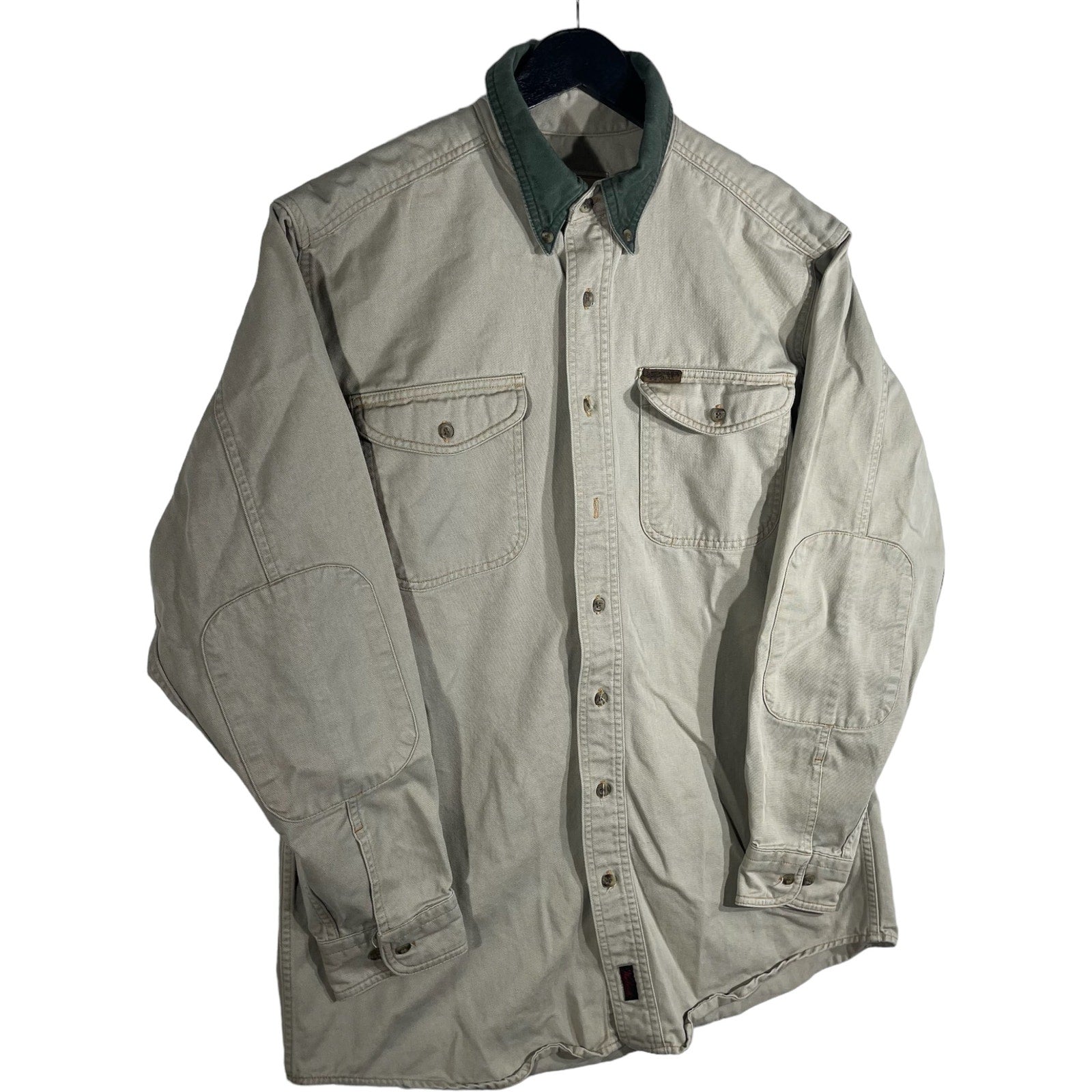 Collection of Woolrich Thick Long Sleeve Cotton Button Down in a gallery layout