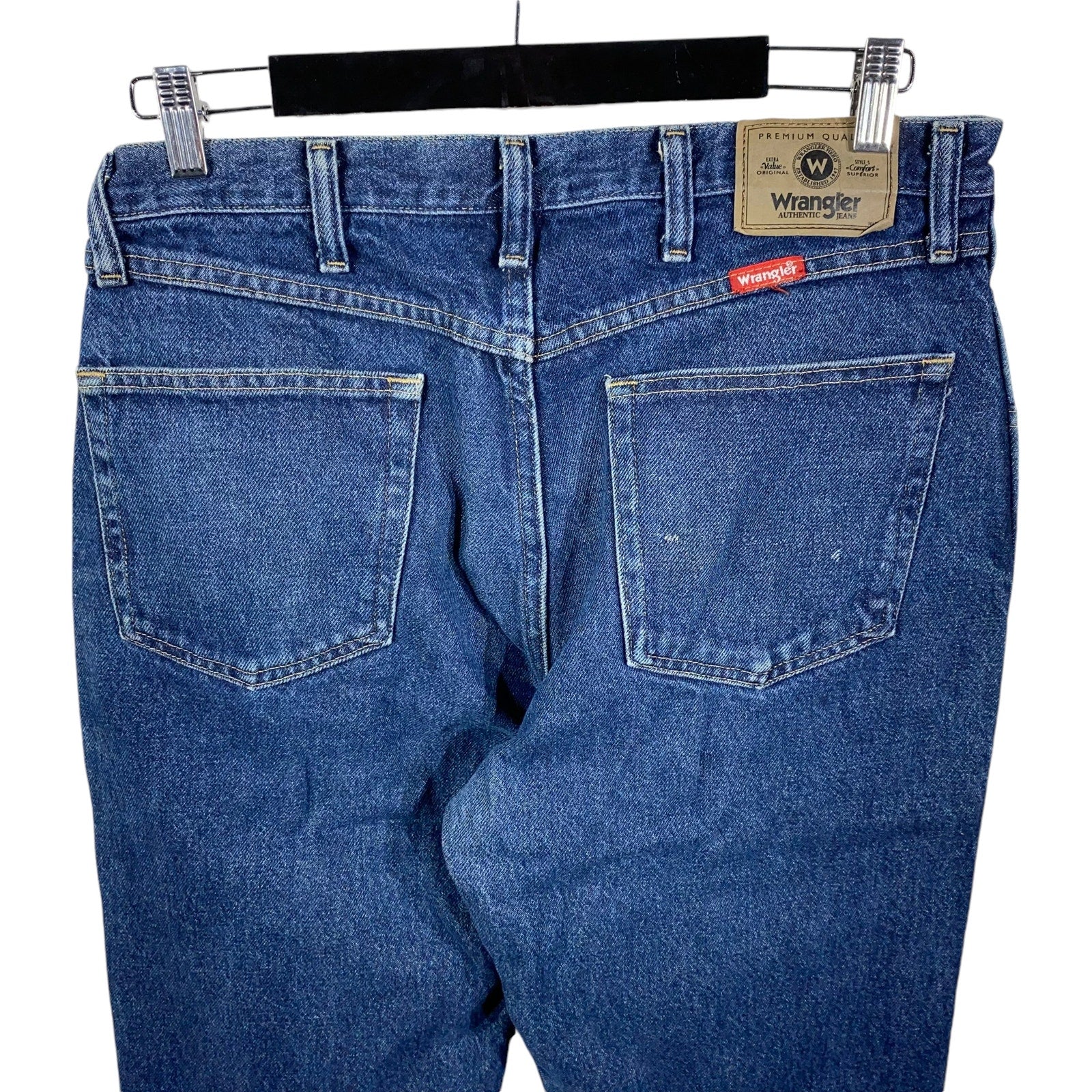 Collection of Wrangler Denim Straight Leg Jeans in a gallery layout