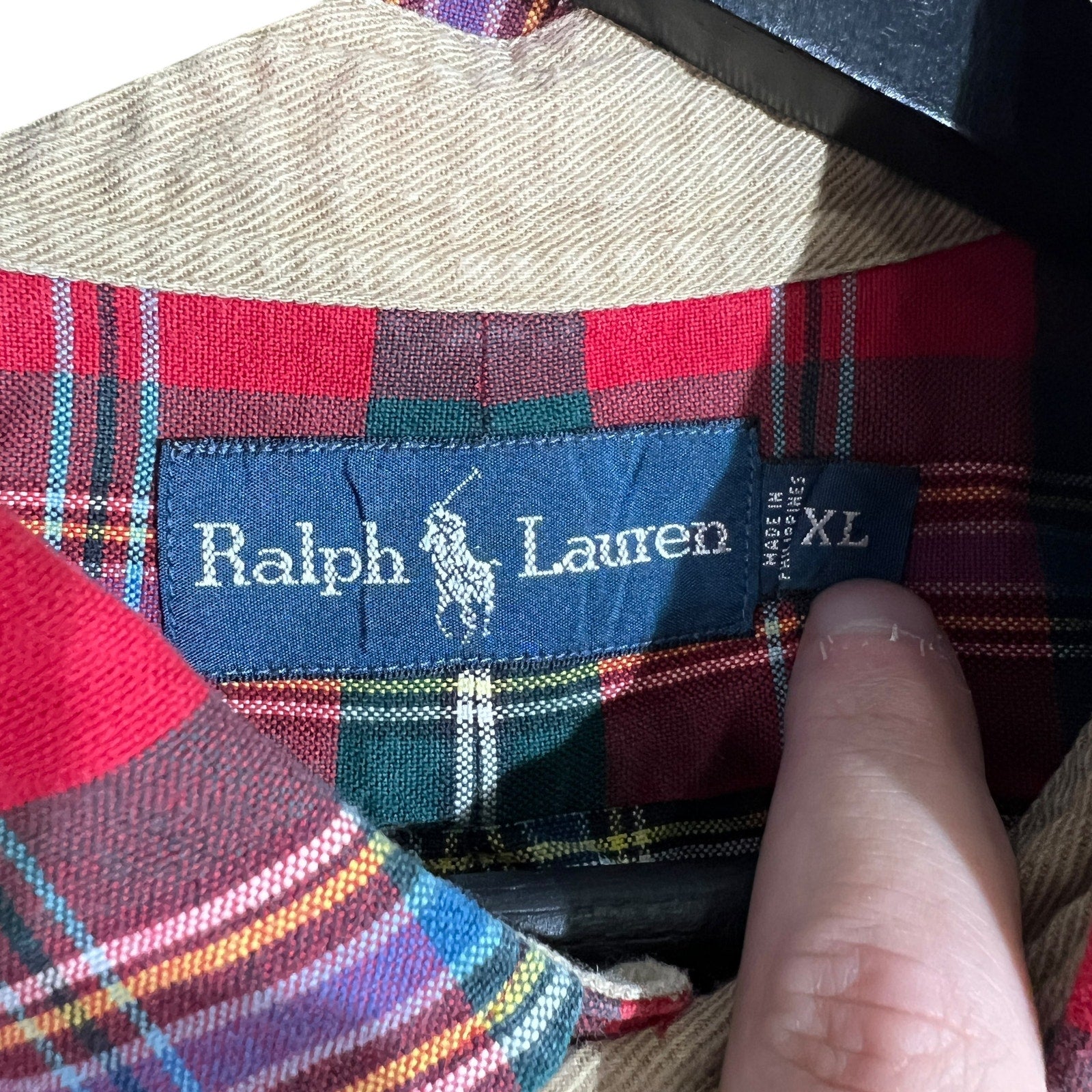 Collection of Vintage Ralph Lauren Plaid Flannel in a gallery layout