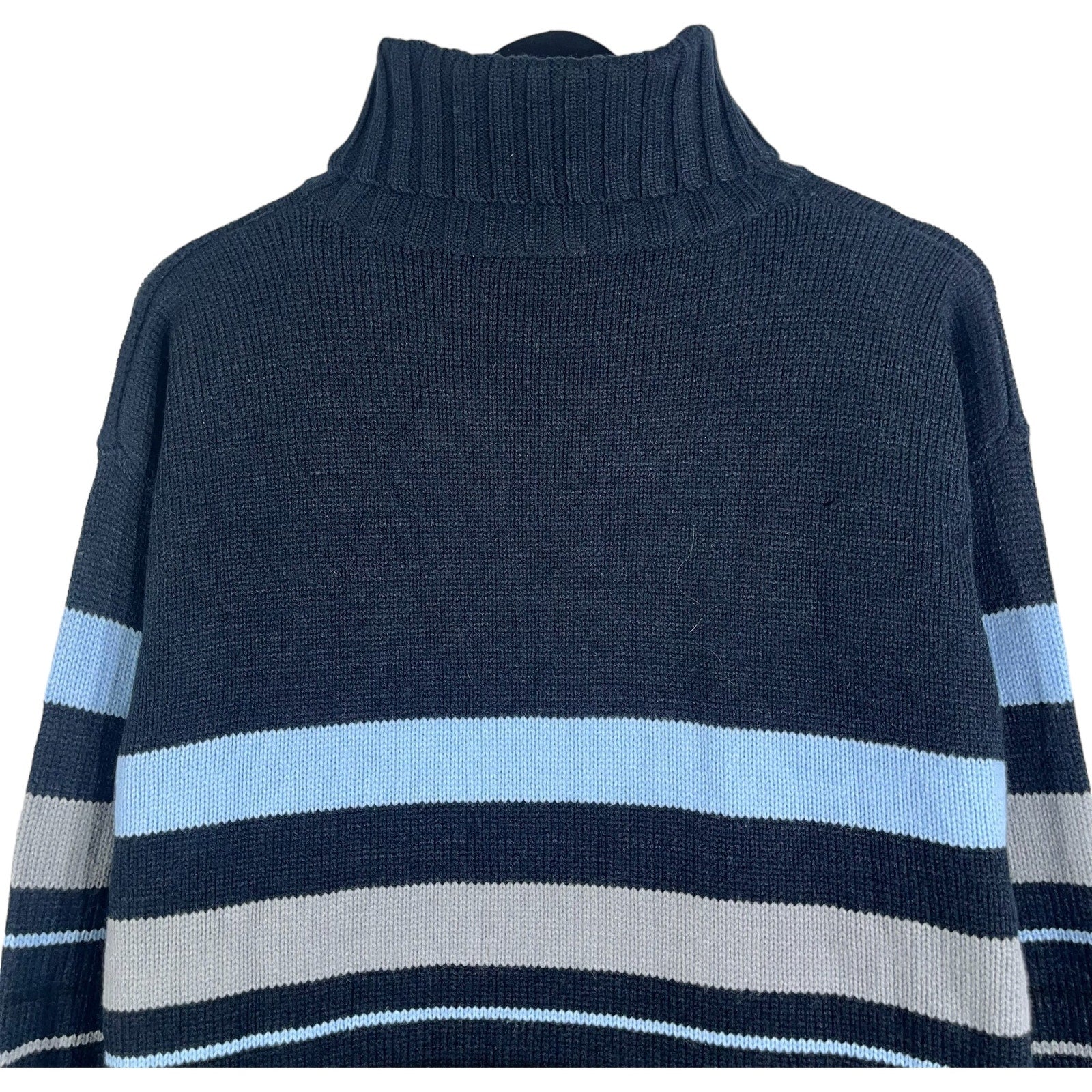 Collection of NWT SouthPole Turtleneck Striped Sweater in a gallery layout